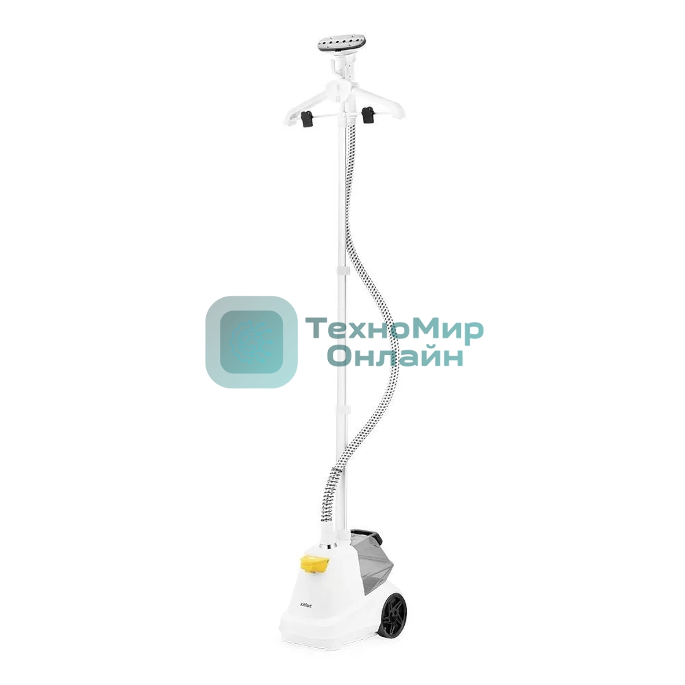 Отпариватель Kitfort КТ-9155 белый/черный, 2200 Вт, 45 г/мин, 3000 мл