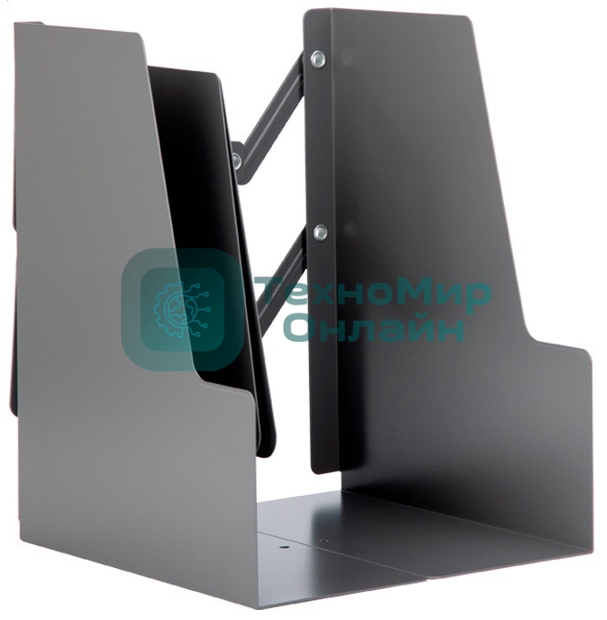 Подставка-ограничитель для книг Deli 78641-02 415х220мм серый