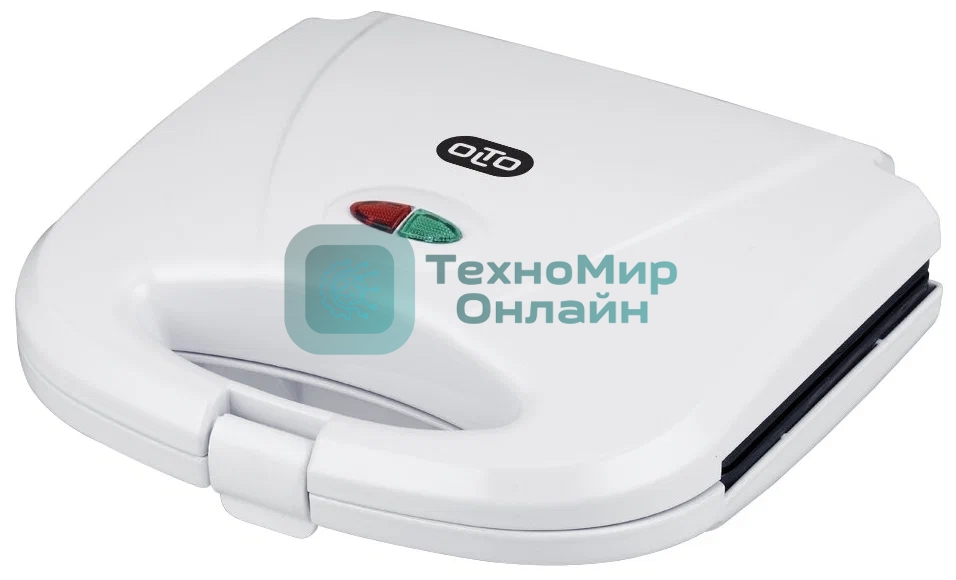 Вафельница OLTO WA-1017 750 Вт, антипригарное покрытие, защита от перегрева, белый