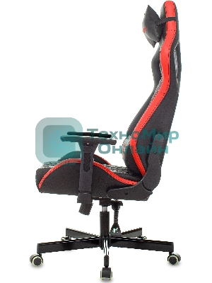 Кресло Knight OUTRIDER черный/красный, экокожа, 120 кг, механизм качания