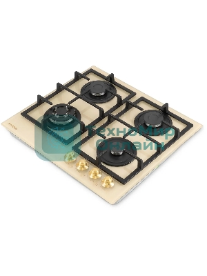 Газовая варочная поверхность Hyundai HHG 6434 BE бежевый