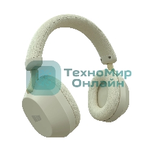 Беспроводные/проводные наушники MORE CHOICE HW55 молочный, накладные, Bluetooth + проводной, до 12 ч