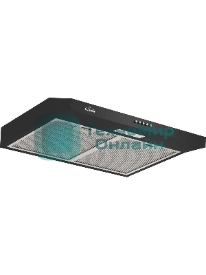 Вытяжка подвесная Elikor Eco ONE 60 BK чёрный, 60 см, 400 м³/ч, 51 дБ