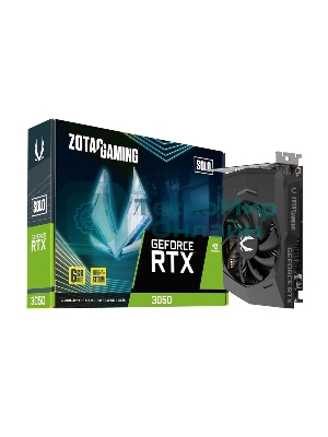 Видеокарта Zotac RTX3050 SOLO 6GB GDDR6 96bit 3xDP HDMI 1FAN Lite Pack