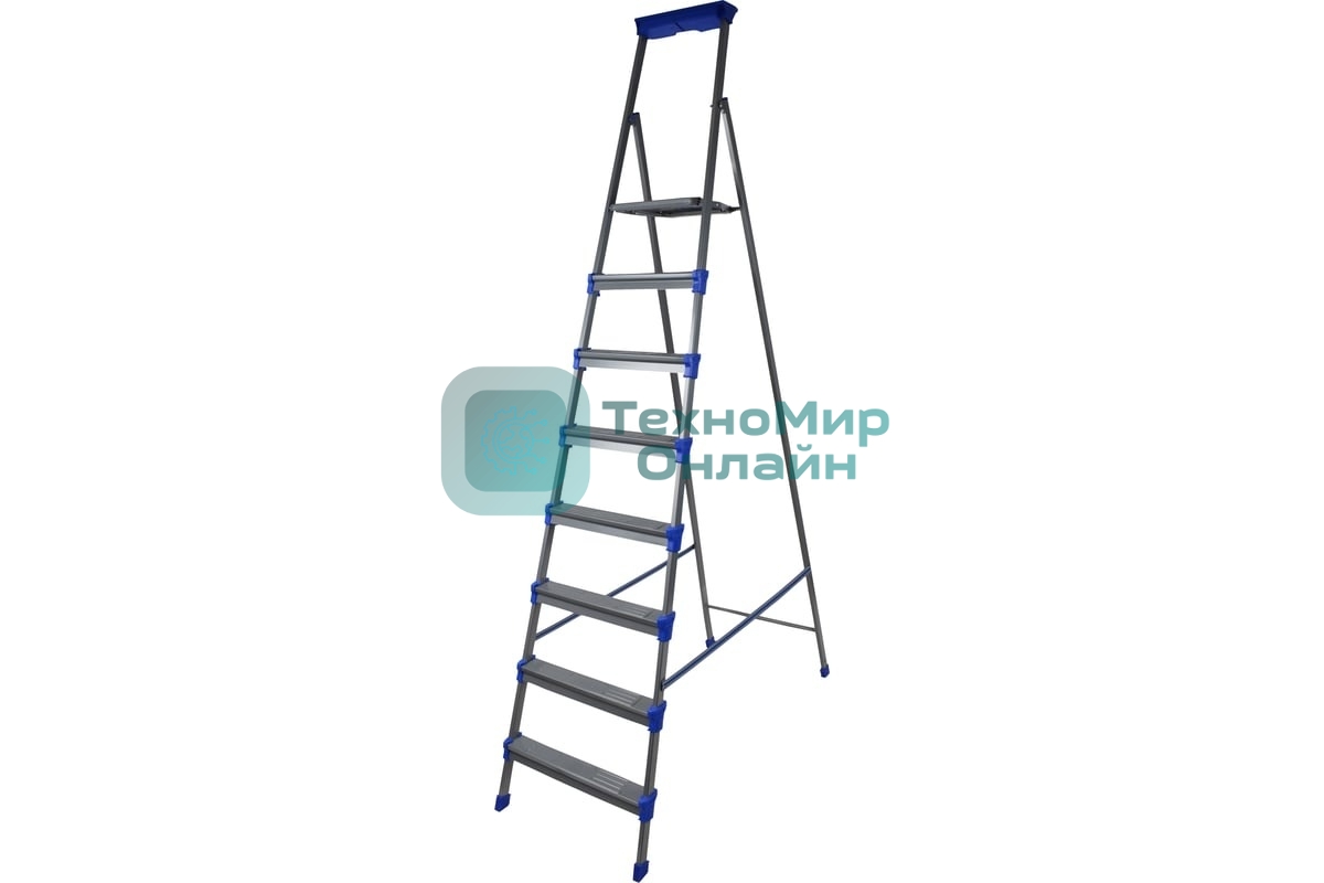 Стремянка NIKA СМ8, 8 широких ступеней