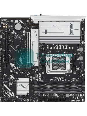Материнская плата ASUS PRIME B850M-A WIFI, AM5, AMD B850, 4xDDR5, 4xSATA, 3xM.2, 1xPCIe 5.0 x16, 1xPCIe 4.0 x16, 1xHDMI, 2xDP, 1x2.5Gb LAN, Wi-Fi 6E, Bluetooth 5.3, 2xUSB-A 10Gbps, 2xUSB-A 5Gbps, 4xUSB-A 2.0, 3x3.5 мм, 7.1, mATX