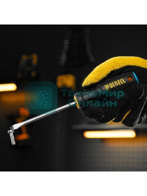 Отвертка Denzel SL5x100 мм, S2, 3к рукоятка