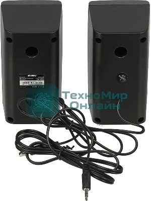 Колонки SVEN 318 черный USB-порт ПК, ноутбука или адаптер 5V DC