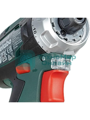 Дрель-шуруповерт Metabo PowerMaxx BS 600984000, 12 В, 2 Ач, 34 Нм, щеточный