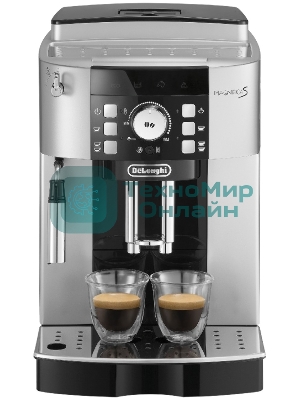 Кофемашина автоматическая DeLonghi ECAM 21.117.SB серебристый/черный, исп. кофе - зерновой/молотый, 1.8 л, 1450 Вт, 15 бар
