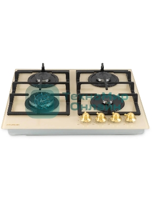 Газовая варочная поверхность Hyundai HHG 6434 BE бежевый