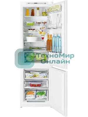 Встраиваемый холодильник Atlant ХМ-4319-101 белый двухкамерный 175/70л морозилка снизу