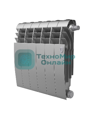 Радиатор Royal Thermo BiLiner 350 Silver Satin VR80 - 6 секц.