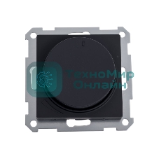 Светорегулятор (диммер) SE AtlasDesign карбон, повор-нажим, LED, RC, 400 Вт, мех.