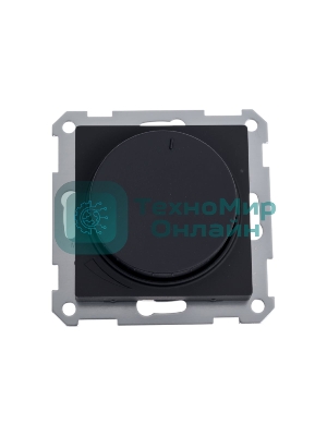 Светорегулятор (диммер) SE AtlasDesign карбон, повор-нажим, LED, RC, 400 Вт, мех.