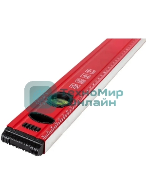 Уровень RGK U6060 пузырьковый 2глаз. магнит. красный (777858)