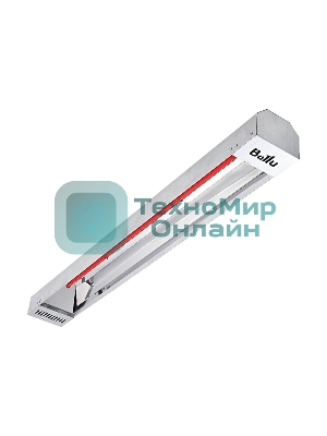 Обогреватель инфракрасный Ballu BIH-T2-1.5 серый, 1500 Вт, 15 м2