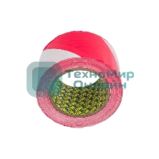 Лента сигнальная Fit 11854 70 ммх200 м красно-белая