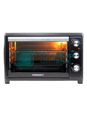 Мини-печь Horizont MO-4501B/2000 Вт/45 л/мех.управление/черный (MO4501B)