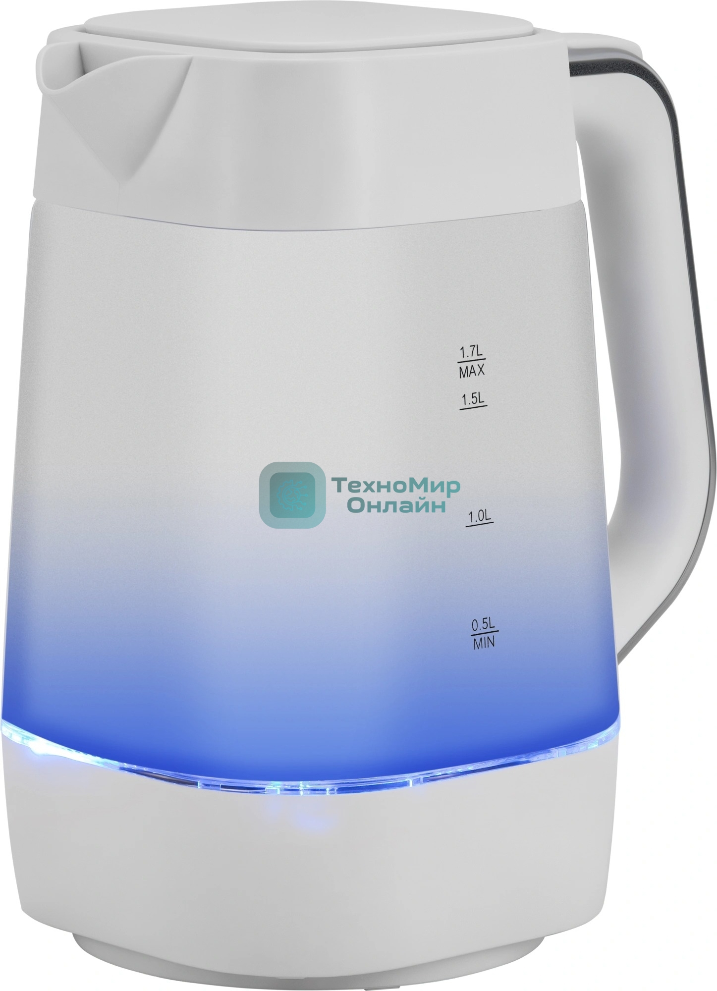 Чайник электрический Vitek VT-WK1058 1.7л. 2200Вт белый корпус: стекло/пластик