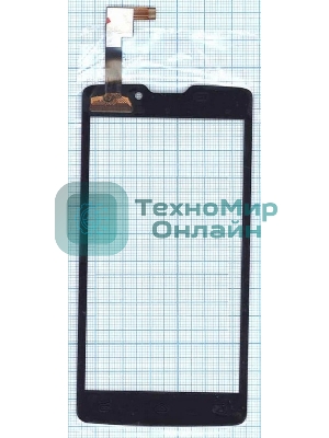 Сенсорное стекло (тачскрин) для DNS S4507, черное