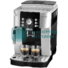 Кофемашина автоматическая DeLonghi ECAM 21.117.SB серебристый/черный, исп. кофе - зерновой/молотый, 1.8 л, 1450 Вт, 15 бар