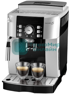 Кофемашина автоматическая DeLonghi ECAM 21.117.SB серебристый/черный, исп. кофе - зерновой/молотый, 1.8 л, 1450 Вт, 15 бар