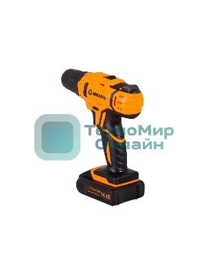 Дрель-шуруповерт Вихрь ДА-14,4Л-2К, 14,4 В, 2 Ач, 30 Нм, щеточный
