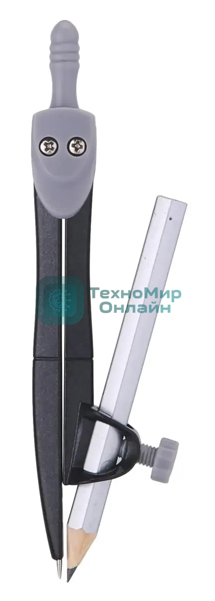 Циркуль Deli EG20804, металл, в комплекте: карандаш