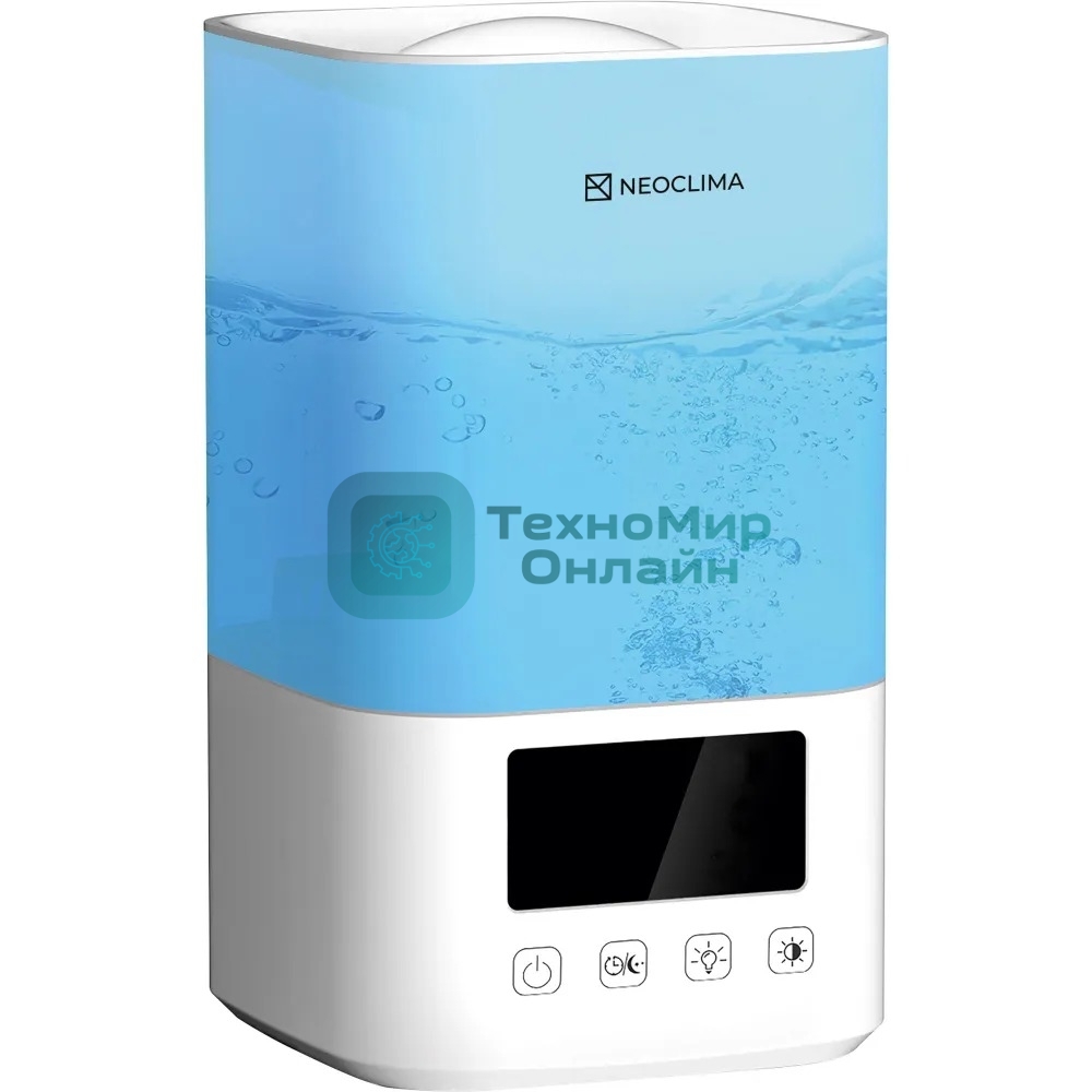 Увлажнитель воздуха Neoclima Vision LED 2.5L белый, 25 м², 2.5 л
