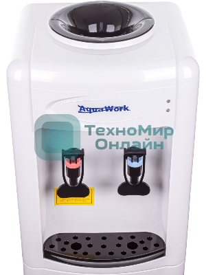 Кулер для воды Aqua Work 0.7LKR, верхняя загрузка, нагрев 90 °С, без охлаждения, белый/черный