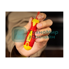 Диэлектрическая крестовая отвертка Deli DL513060 PH0х60 мм сталь Cr-V, сертификат VDE для работ под напряжением до 1000 В