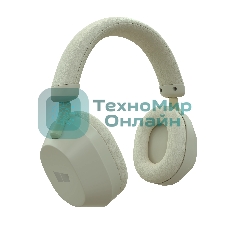 Беспроводные/проводные наушники MORE CHOICE HW55 молочный, накладные, Bluetooth + проводной, до 12 ч