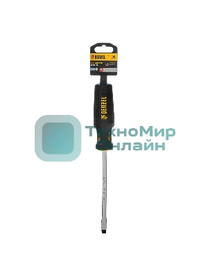 Отвертка Denzel SL8x150 мм, S2, 3к рукоятка