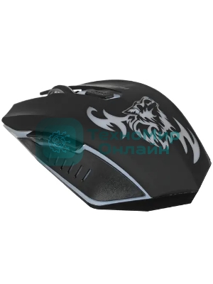 Мышь беспроводная Nakatomi MROG-15U черный, 1600 dpi, радиоканал, USB, кнопки - 6