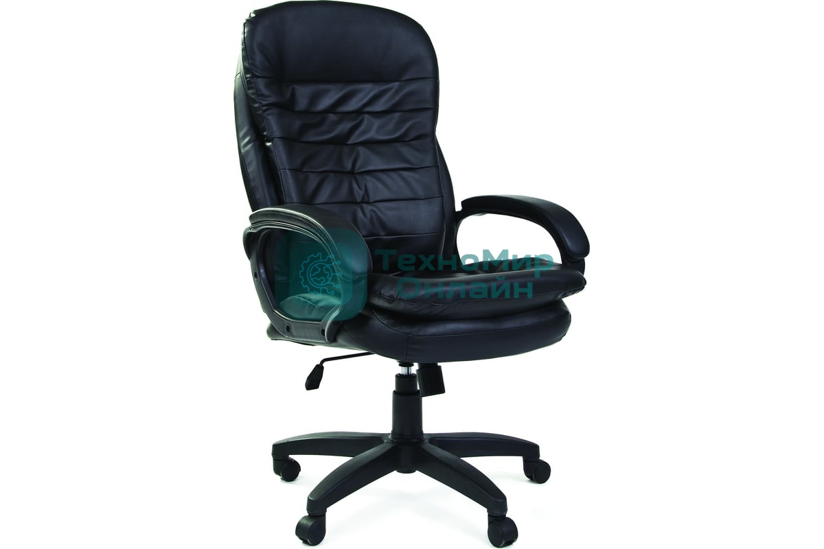 Кресло Chairman 795 LT черный, экокожа, 120 кг, механизм качания