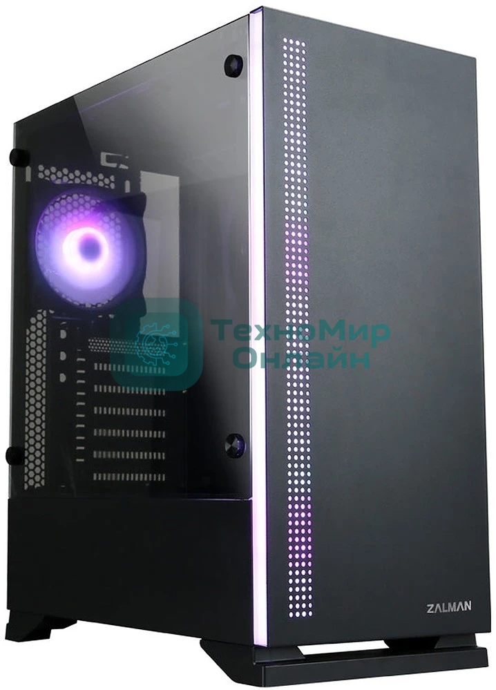 Компьютерный корпус ZALMAN S5, ATX, BLACK, WINDOW, 2xCOMBO (3.5