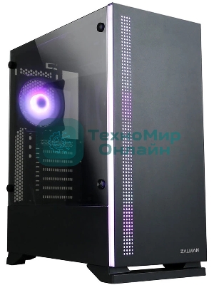 Компьютерный корпус ZALMAN S5, ATX, BLACK, WINDOW, 2xCOMBO (3.5