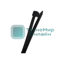 Нейлоновые стяжки Fortisflex КСС 4х370 черный 100 штук