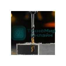 Сверло спиральное по металлу Denzel 6,5 x 100 мм, Р6М5, Golden Tip