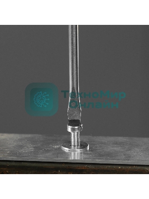 Отвертка Denzel SL5x100 мм, S2, 3к рукоятка