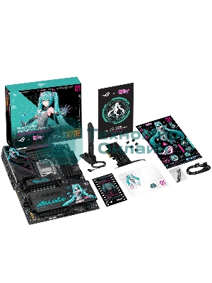 Материнская плата ASUS ROG STRIX X870E-H GAMING MIKU AM5 ATX 4xDDR5 2xPCIEx16 4xM.2 3xUSB-C HDMI 5GLAN Wi-Fi 7 