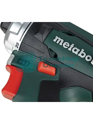 Дрель-шуруповерт Metabo PowerMaxx BS 600984000, 12 В, 2 Ач, 34 Нм, щеточный
