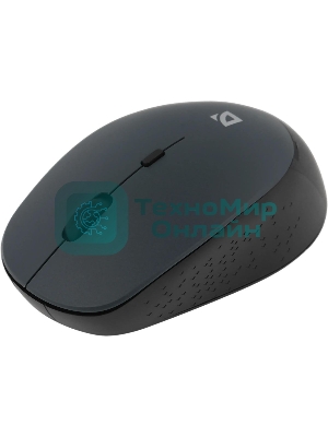 Мышь беспроводная Defender Auris MB-027 серый, 1600 dpi, радиоканал, USB, кнопки - 4