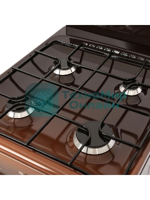 Плита газовая Gefest ПГ 5100 0018 коричневый, конфорок 4 шт, духовка 52 л, 50 см x 85 см x 58.5 см