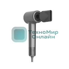 Фен Deerma DEM-CF51W темно-серый, 1400 Вт, компактный, ионизация