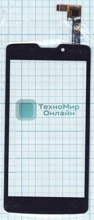 Сенсорное стекло (тачскрин) для DNS S4507, черное