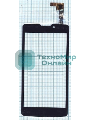 Сенсорное стекло (тачскрин) для DNS S4507, черное