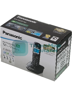 Телефон Panasonic KX-TG2511RUN (платиновый) АОН, Caller ID,спикерфон на трубке,переход в Эко режим одним нажатием