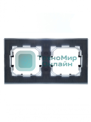 Рамка 2-местная IEK BRITE РУ-2-БрМ-44 IP44 маренго